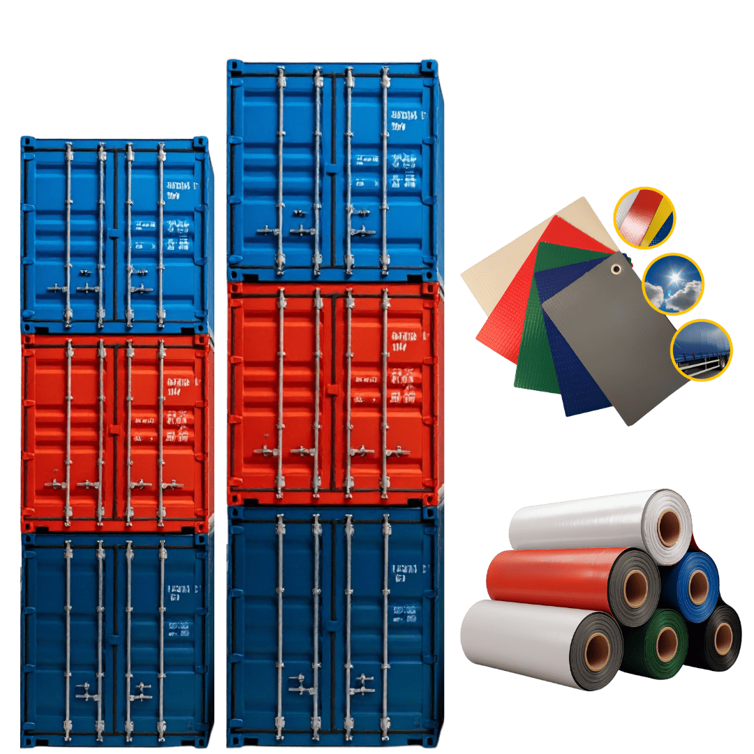 Importação de Contêiner Lonas PVC